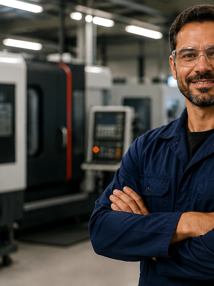 Técnico de usinagem CNC